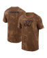 Фото #1 товара Men's Brown Washington Commanders 2023 Salute To Service Sideline T-shirt