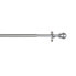 Net curtain rod Stor Planet Cintacor Sphere 120-215 cm Grey Metal