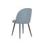 Dining Chair DKD Home Decor Black Blue 50 x 52 x 84 cm