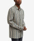 ფოტო #3 პროდუქტის Men's Monogram Long Sleeve Woven Shirt