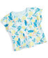 Baby Girls Elegant Tropical-Print T-Shirt, Created for Macy's Синий, 12 месяцев - фото #1