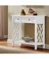 Фото #7 товара Тумба под телевизор Alaterre Furniture Coventry Wood Console Table with Drawer and Shelf