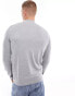 River Island half zip jumper in grey