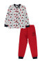 Erkek Çocuk Pijama Takımı 6-9 Yaş Kırmızı