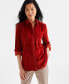 Фото #1 товара Women's Cotton Corduroy Overshirt, Created for Macy's