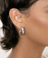 Фото #4 товара Small Thick Classic Hoop Earrings