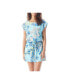 Фото #1 товара Women's Floral Print Eva Boat Neckline Dress