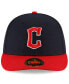 Фото #3 товара Men's Navy and Red Cleveland Guardians Authentic Collection On-Field Home Low Profile 59FIFTY Fitted Hat