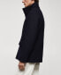Фото #3 товара Men's Pockets Detail Short Wool Coat