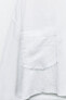 Фото #9 товара Короткая рубашка из смесового льна ZARA