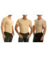 Фото #1 товара Insta Slim Men's 3 Pack Compression Short Sleeve Crew-Neck T-Shirts