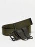 Фото #1 товара COLLUSION Unisex canvas double hole belt in khaki