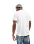 Polo Ralph Lauren central logo t-shirt classic oversized fit in white weiß, S - Chest 35-37 - фото #4