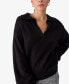 Фото #3 товара Women's Johnny Wing Collar Long-Sleeve Sweater