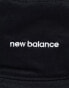 New Balance Linear logo bucket hat in black