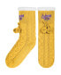 ფოტო #1 პროდუქტის Women's Los Angeles Lakers Cable Knit Footy Slipper Socks