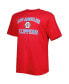 Men's Red LA Clippers Big and Tall Heart and Soul T-shirt
