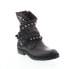 A.S.98 Vianne 250202-102 Womens Gray Leather Hook & Loop Casual Dress Boots