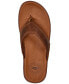 ფოტო #5 პროდუქტის Men's Seaside Leather Lightweight Flip-Flop Sandal