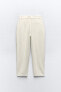 Double darted carrot fit trousers