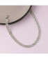 ფოტო #3 პროდუქტის Women's Silver Embellished Cluster Necklace