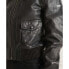 Фото #7 товара SUPERDRY Studios Knit Collar Leather bomber jacket
