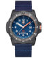 ფოტო #1 პროდუქტის Men's Swiss Eco Series Blue PET Strap Watch 46mm