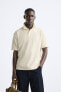 BOUCLÉ TEXTURED POLO SHIRT