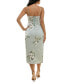 ფოტო #2 პროდუქტის Juniors' Satin Bustier Ruched Midi Dress