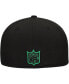 ფოტო #4 პროდუქტის Men's Black Philadelphia Eagles Checkered Undervisor 59FIFTY Fitted Hat