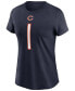 Фото #2 товара Women's Justin Fields Navy Chicago Bears 2021 NFL Draft First Round Pick Player Name Number T-shirt