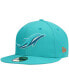 Фото #1 товара Men's Aqua Miami Dolphins Omaha Elemental 59FIFTY Fitted Hat