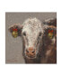 Фото #1 товара Mary Miller Veazie 'Patty The Brown Christmas Cow' Canvas Art - 35" x 35"