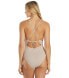 Фото #2 товара Quintsoul 293870 Women Lace-Up Front One-Piece Swimsuit Size L