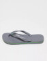 Havaianas Brasil Logo flip flops in grey