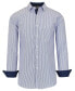 ფოტო #1 პროდუქტის Men's Long Sleeve Pinstripe Dress Shirt