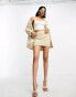 Фото #4 товара NA-KD co-ord crochet mini skirt in sand