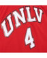 ფოტო #2 პროდუქტის Men's Larry Johnson Red Distressed UNLV Rebels 1989/90 Player Swingman Jersey