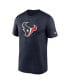 Фото #2 товара Men's Navy Houston Texans Legend Logo Performance T-Shirt