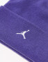 Jordan logo beanie in purple