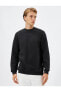 Фото #40 товара Толстовка мужская Koton Basic Sweatshirt Bisiklet Yaka Uzun Kollu Şardonlu