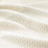 Фото #2 товара Twin Textured Cotton Blanket Ivory