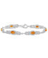 Фото #1 товара Citrine (2 2/3 ct. t.w.) and Topaz (2 1/10 ct. t.w.) Bracelet in Sterling Silver