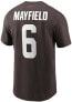 Фото #3 товара Men's Cleveland Browns Baker Mayfield Name & Number T-Shirt