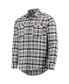 ფოტო #4 პროდუქტის Men's Navy, Gray Colorado Avalanche Ease Plaid Button-Up Long Sleeve Shirt