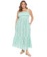 Фото #1 товара Plus Size Striped Maxi Dress