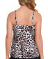 Women's Printed Pleat-Front Tankini Top, Created For Macy's
