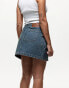 Good For Nothing denim mini skirt in blue wash Verwaschenes Blau, XS - EU 34 - фото #2