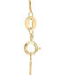ფოტო #4 პროდუქტის Diamond Double Bezel 18" Pendant Necklace (1/4 ct. t.w.) In 14K White Gold or 14K Yellow Gold