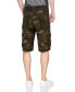 Men's Belted Snap Detail Cargo Shorts